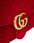 Medium GG Marmont Shoulder Bag, &pound;550, Handbags, Red, Velvet, Other view